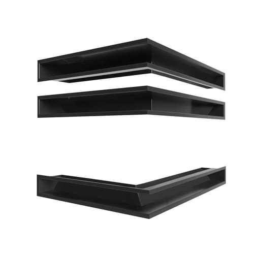 VENT CORNER COVER SET 3x for LEFT-SIDED FIREPLACE