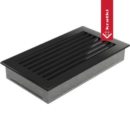 Ventilatierooster FRESH 17x30 zwart