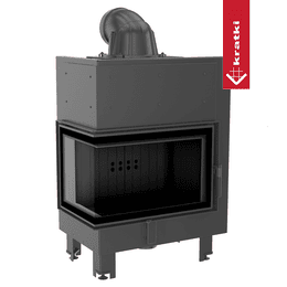 Stålpeis GRATKI MBM venstre 10 kW Ø 200 sort thermotec