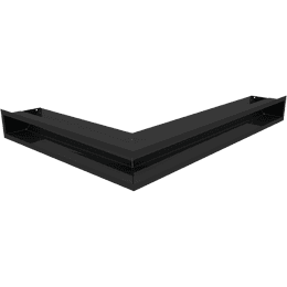 Eck-Lüftungsgitter LUFT rechts 54,7x76,6x9 schwarz Slim