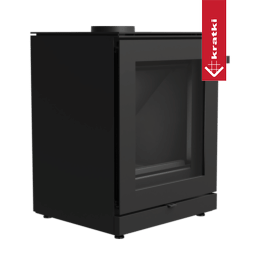 Estufa de acero KRATKI K5 MODULO 7 kW Ø 150 con revestimiento oscuro