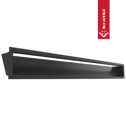 Lüftungsgitter LUFT 12x100 schwarz Slim