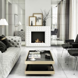 portal Bioethanol fireplace EGZUL TÜV white