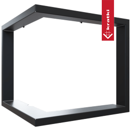 Cadru decorativ modern din otel pentru soba de semineu VNP/480/480