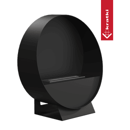 Chimenea de bioetanol independiente KRATKI ORBE negra Ø 58 cm