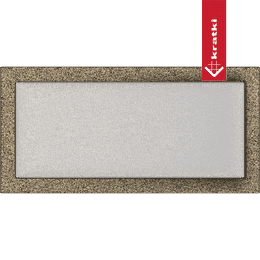 Kratka wentylacyjna kominkowa 22x45 czarno-złota