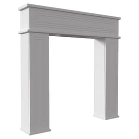 Fireplace console AFRO white self-assembly