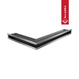 Ventilatiedeksel LUFT hoek rechts 40x60x6 gepolijst