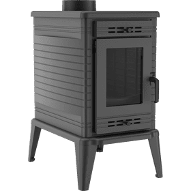 Wood burning cast iron stove K10 Automatic Air Control Ø 150 10 kW pyrolysis