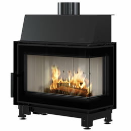 Stahlkamin mit Schließung KRATKI SIMPLE rechts 6 kW