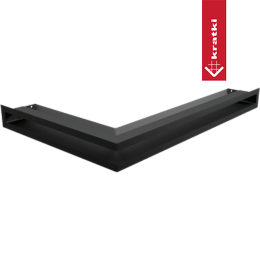 Capac aerisire LUFT colț dreapta 40x60x6 negru Slim