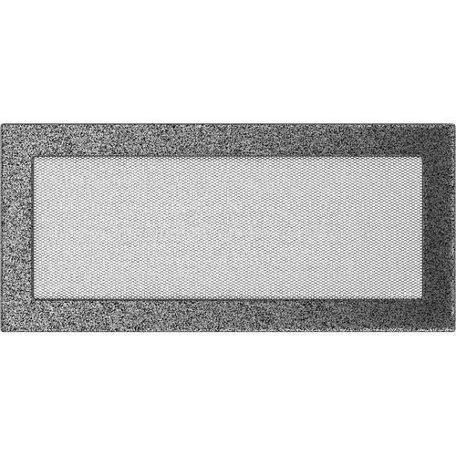 Kratka wentylacyjna kominkowa 17x37 czarno-srebrna