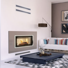 Smart steel fireplace LUCY 16 kW Ø 200 MSK