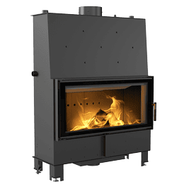 Wasserführender Kamineinsatz KRATKI LUCY 20 kW Ø 200 schwarz Verkleidung
