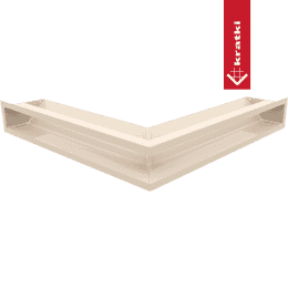 Vent Cover LUFT corner 56x56x9 cream Slim