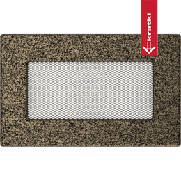 Rejilla de ventilación 11x17 negro y oro