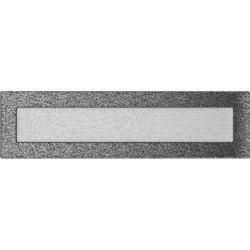 Kratka wentylacyjna kominkowa 11x42 czarno-srebrna
