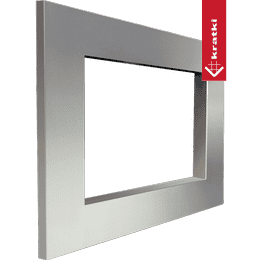 Brushed steel frame for ZUZIA insert with guillotine