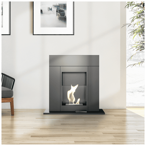 Freestanding Bioethanol fireplace WHISKEY TÜV black