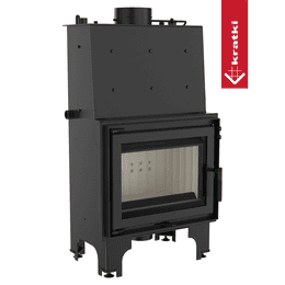 Wasserführender Kamineinsatz KRATKI AQUARIO M 12 kW Ø 180 mit Türfeder
