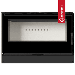 Kaminofen aus Stahl KRATKI KARI 95 Ø 180 14 kW mit Türfeder