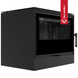 Teräskamina KRATKI KARI 70 Ø 150 8 kW musta thermotec