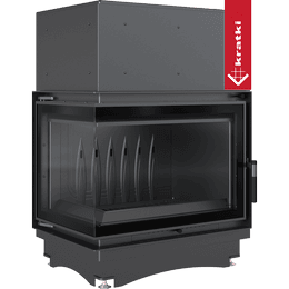 Kamin od lijevanog željeza KRATKI ZUZIA ECO DECO lijevi 12 kW Ø 200