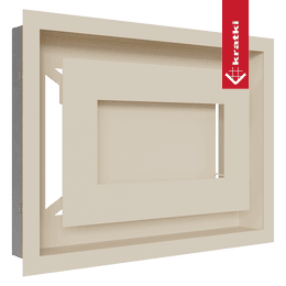 Kratka wentylacyjna kominkowa WIND 22x30 kremowa