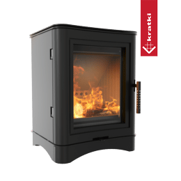 Houtgestookte stalen kachel KRATKI K5 Ø 150 7 kW