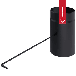 Damper Ø 180 black