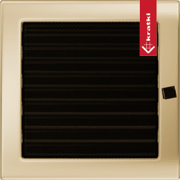 Vent Cover 22x22 gold - plated with blinds