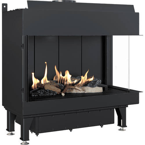 Kominek gazowy KRATKI LEO 70 prawy propan butan ∅ 100/150 6,1 kW