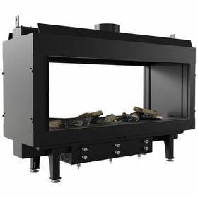 Gas Fireplace LEO 100 Room divider natural gas ∅ 100/150 8,3 kW