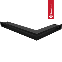Ventildeksel LUFT hjørne venstre 60x40x6 sort Slim