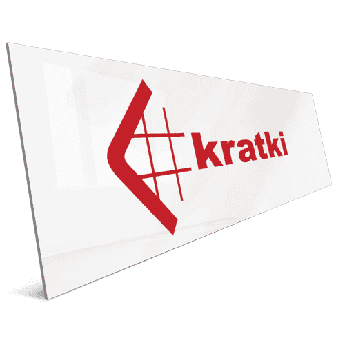 Ploča s logom KRATKI 150x40 cm