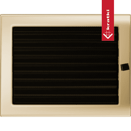 Vent Cover 22x30 goud - verguld met blinds