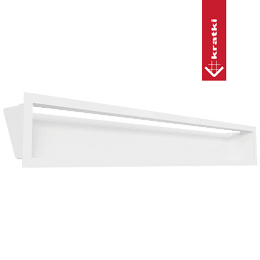 Rejilla LUFT 12x80 45Grados blanca