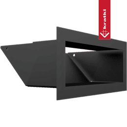Lüftungsgitter LUFT 9x20 schwarz Slim