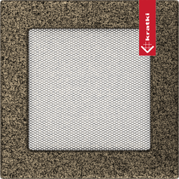 Rejilla de ventilación 17x17 negro y oro