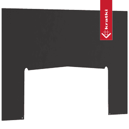 Steel log burner KARI 80 hearth plate