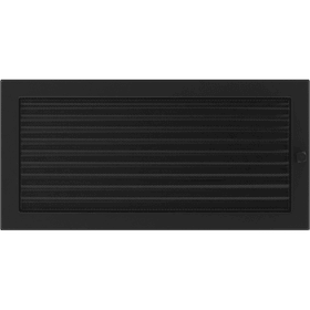 Vent Cover 22x45 black with blinds