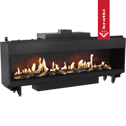 Cheminée au Gaz KRATKI LEO 200 face avant propane butane ∅ 130/200 14 kW