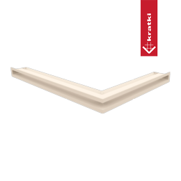 Ventildeksel LUFT hjørne venstre 76,6x54,7x6 krem