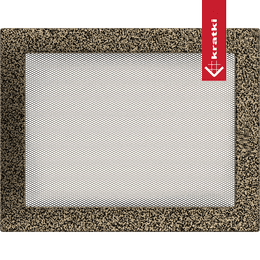 Grille de ventilation 17x37 cuivre galvanisé une persienne