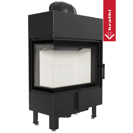 Terästakka KRATKI LUCY SLIM vasemmalle 8 kW Ø 160