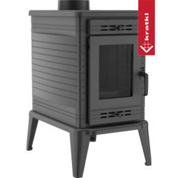 Soba din fonta KRATKI K10 Ø 130 10 kW ASDP (reglaj automat admisie)