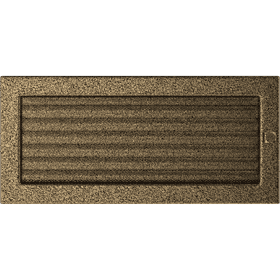 Vent Cover 17x37 black and gold with blinds