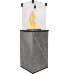 Plinski grelec Patio Mini Quartz Sintrana Osnovna plošča Natur Piet Grey ročni 8,2 kW