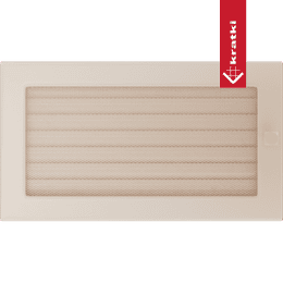 Rejilla de ventilación 17x30 crema con persianas