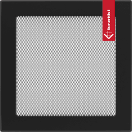 Kratka wentylacyjna kominkowa 22x22 czarna